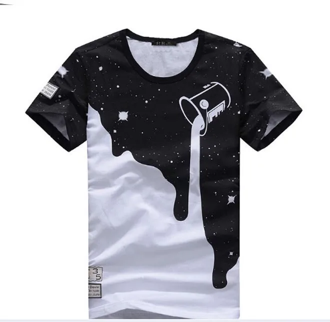 Мужские лето топы тис короткий рукав t рубашка человек начать печать хлопок