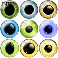 tafree 2018 new arrival round eye picture 12 20mm glass beads cabochon cameo pendant jewelry findings components