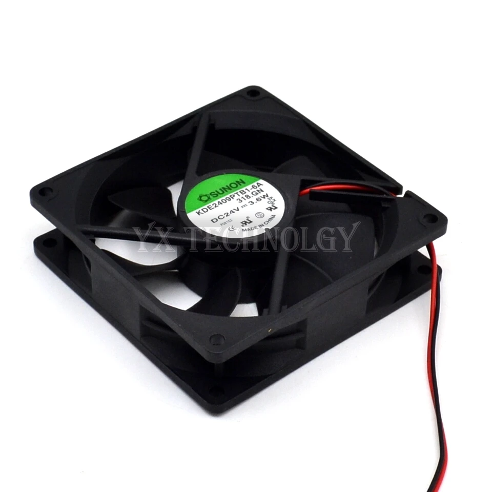 SUNON 9 см 92*92*25 мм 9,2 см 9225 KDE2409PTB1-6A 24V 3,6 W вентилятор охлаждения чехол вентилятор для сервера