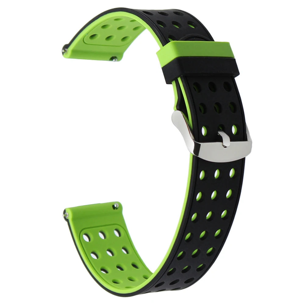 Ремешок силиконовый для наручных часов быстросъемный резиновый браслет