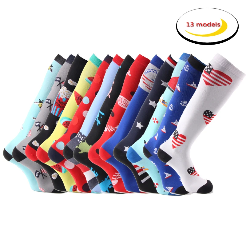 Compression Socks Men& Women Fit Running,Nurses, Flight Travel& Maternity Pregnancy- Boost Stamina, Executive Length Fancies