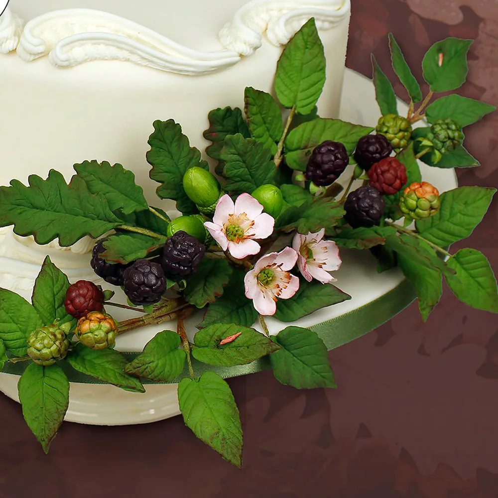 Feihuan 1 шт. силиконовая форма в форме листа для украшения торта инструменты Sugarcraft