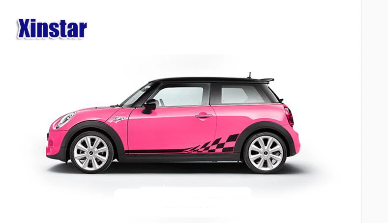 2 шт./лот наклейка на боковую полоску автомобиля Внешнее украшение для BMW Mini cooper