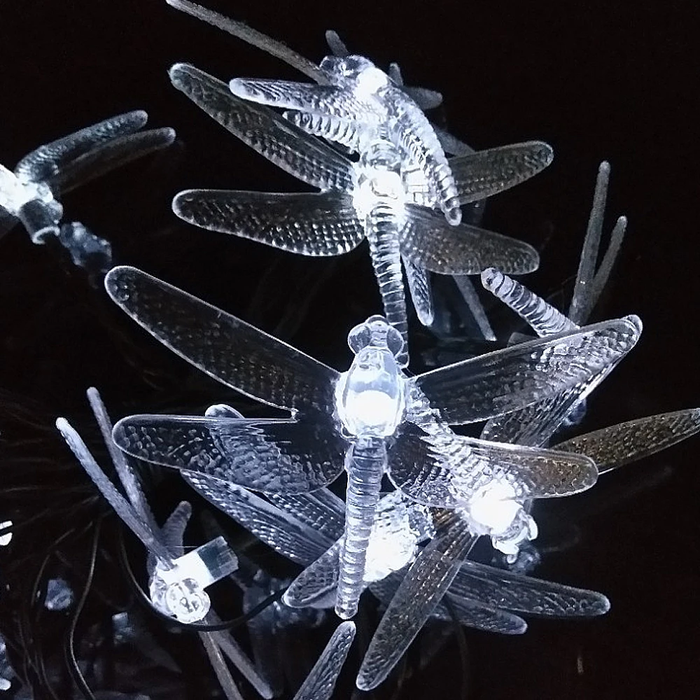 Уличная светодиодная гирлянда на солнечной батарее 5 м 20 светодиодов световая