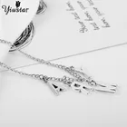 Женское Ожерелье-ошейник Yiustar, простое ожерелье-ошейник с буквами, очаровательное колье-чокер для подарка девушке и женщине