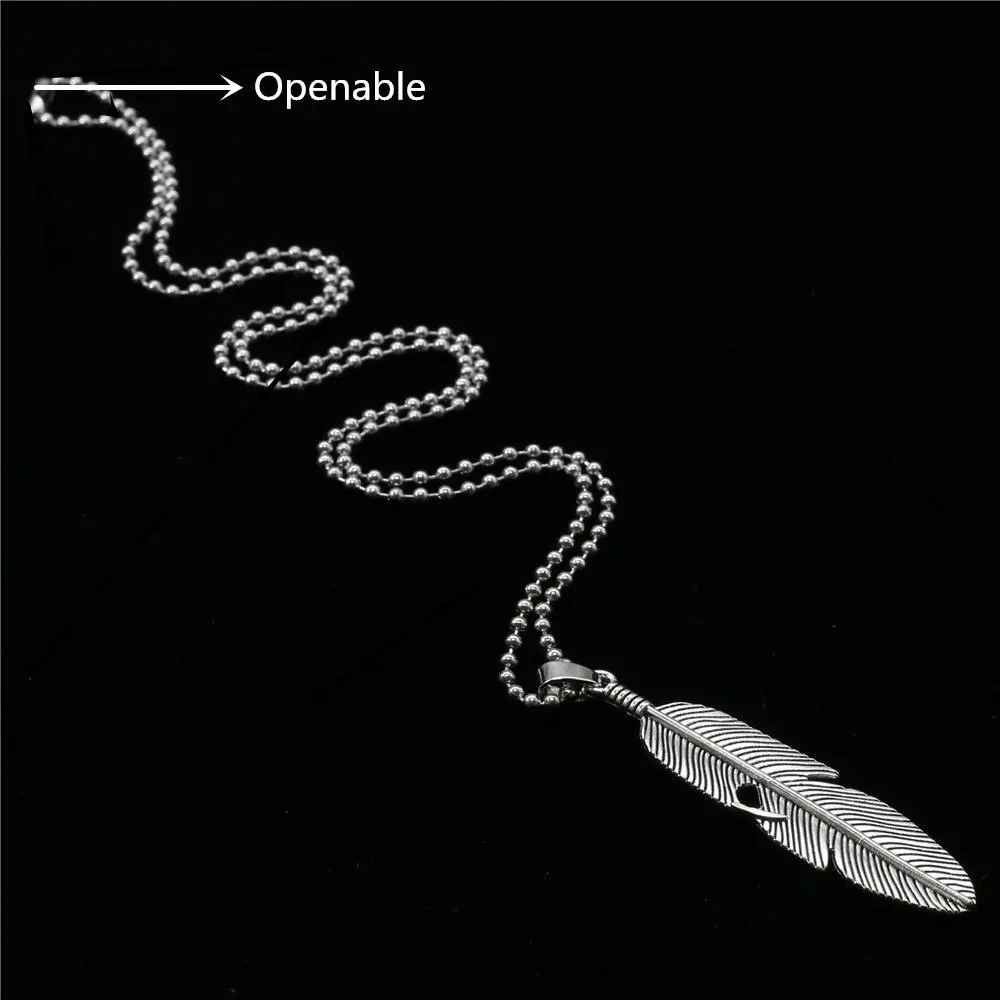 Новый Colar панк хип хоп винтажный крючок Музыка Примечание перо крест длинная цепь