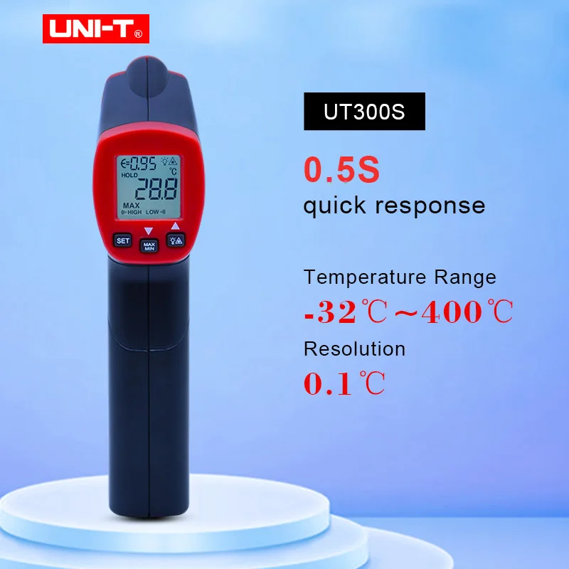 Инфракрасный термометр для измерения Бесконтактный быстро Тесты Макс/мин