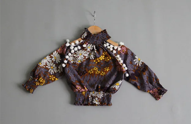 Новинка шифоновые блузки для маленьких девочек милые детские рубашки с