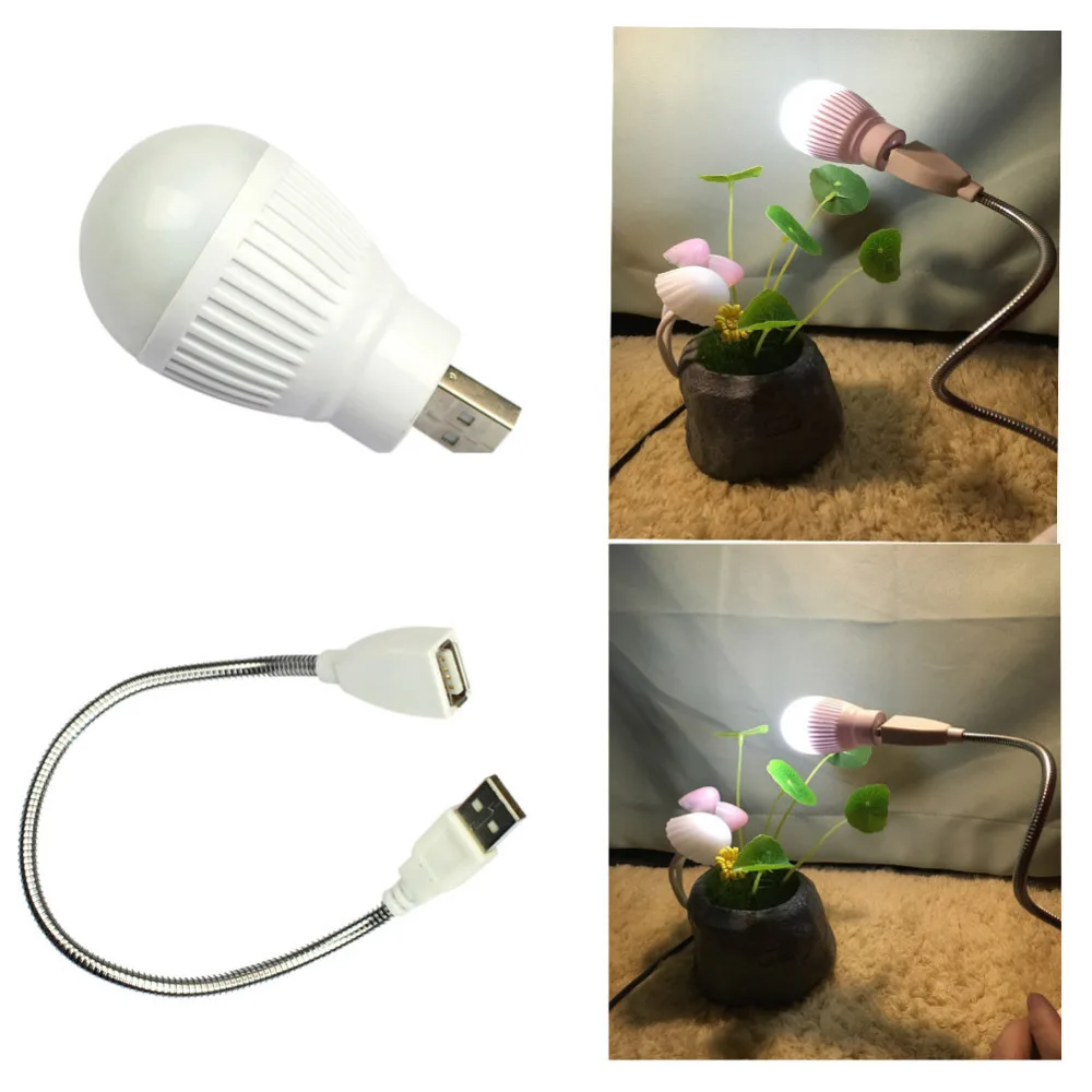 Светодиодная лампа для ночного освещения лампочка USB настольная компьютера