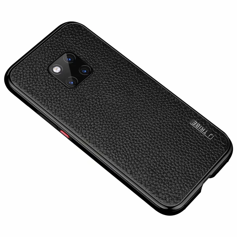 Роскошный Магнитный чехол из натуральной кожи с металлической рамкой для Huawei Mate