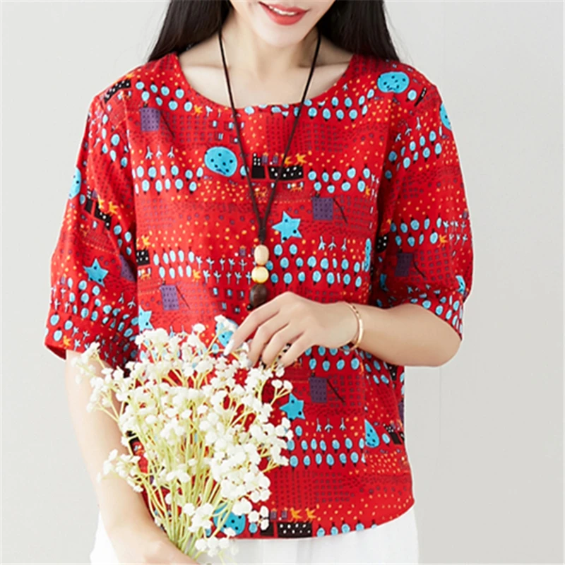 Женская блузка из шифона на пол рукава с легкими рубашками и принтом в горошек, тонкая рубашка желтого, белого и черного цвета, блуза Mujer ON.