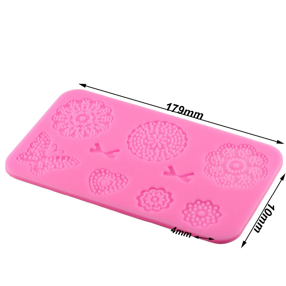 Luyou 1pcs Butterfly Flower Lace Silicone Fondant Moulds Cake Border Party Decorating Tools DIY Candy Chocolate Mold FM1559 - купить по