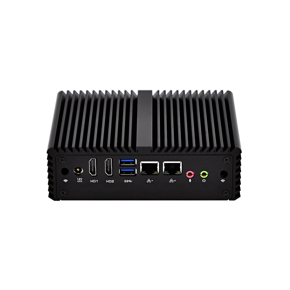 Мини ПК Qotom Intel Core i3 i5 промышленный микро система Barebone двухъядерный двойной lan
