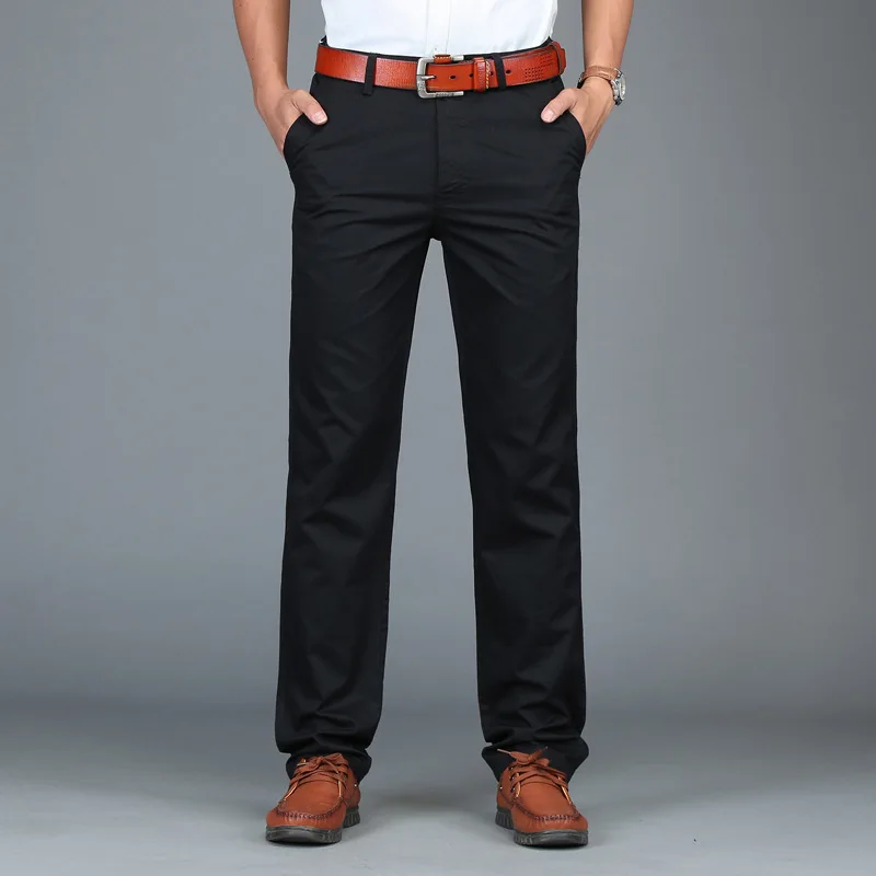 Брюки карго мужские классические хлопок средняя посадка прямые повседневные