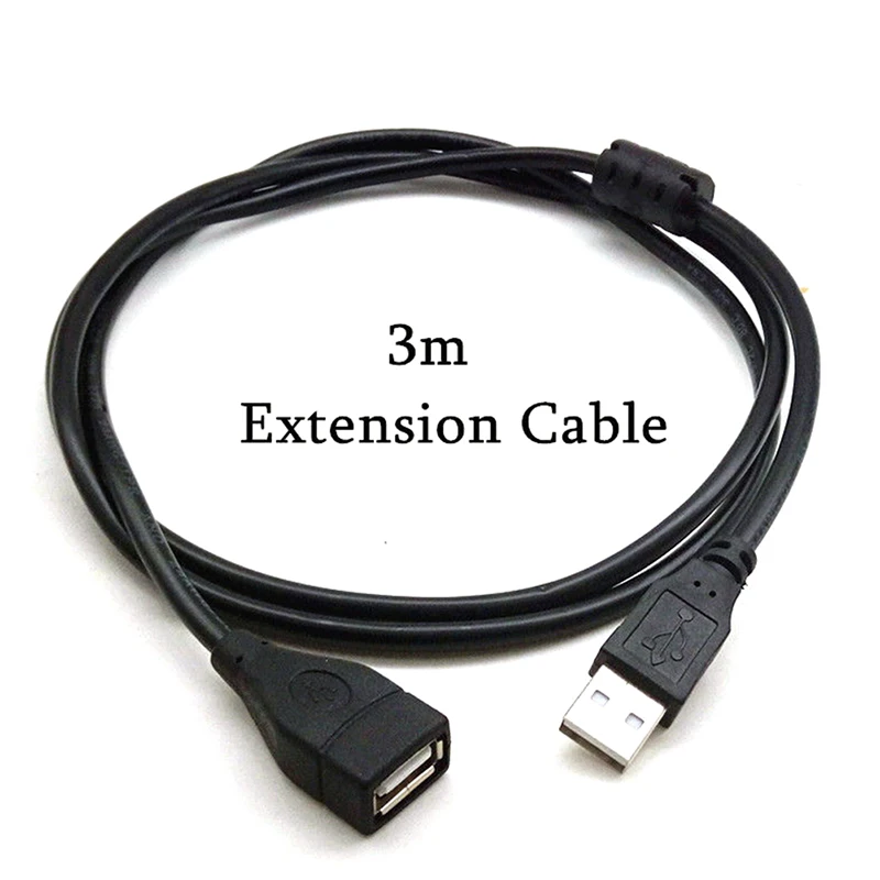 USB Удлинительный кабель 1 5/3/5 м высокоскоростной провод с магнитным кольцом 2 0 для