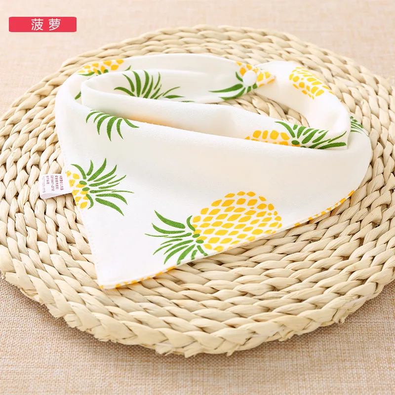 

20Pcs Pet Accessories Mix Style Summer Cute Fruit Patterns Dog Cat Bandana Adjustable Personalized Dog Bandana Scarf Pet Product