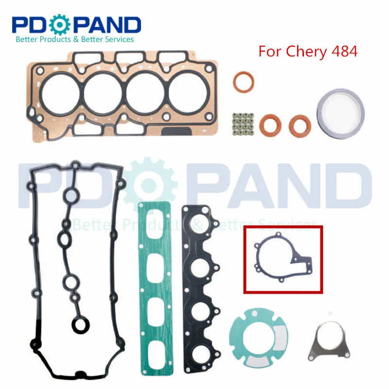 Полный комплект прокладок двигателя 481H 1000003 0 481J для Chery 481 484|Комплекты