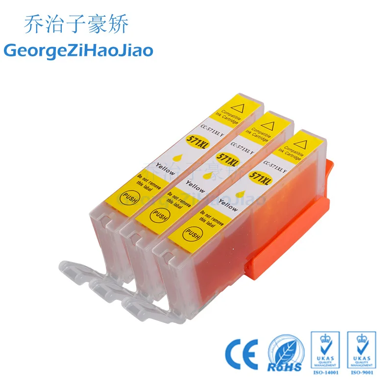 3Y 570XL Совместимость MG 5750 571XL + 5751 5752 5753 чернильные картриджи для Canon Pixma MG6850 MG6853