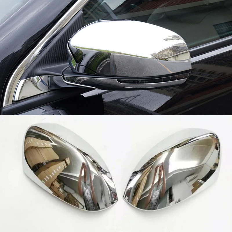 Car styling 2Pcs ABS Chrome Side Door Rearview Mirror Cover Trim For Jeep Compass 2017 2018 | Автомобили и мотоциклы