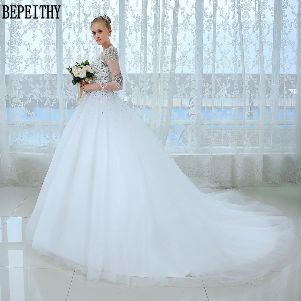 Бальное платье BEPEITHY Casamento с длинным рукавом свадебное 2019 горячая распродажа