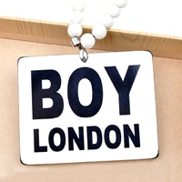hip hop boy london pendant necklace for men long beads chain rock style big letters necklaces pendants male jewelry party gifts