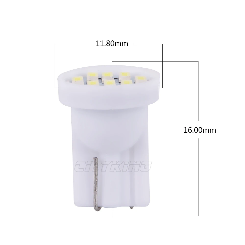 Оптовая продажа 500 шт./лот Белый T10 8led LED 3014 W5W 8smd 194 168 192 белый автомобильный боковой