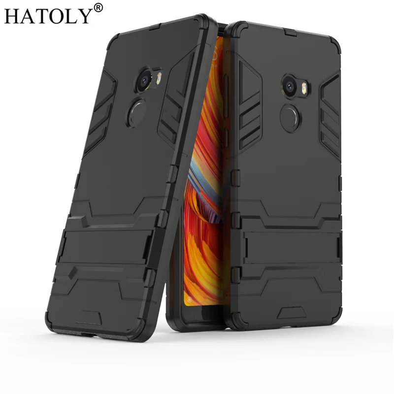 Защитный чехол HATOLY для Xiaomi Mi Mix 2 ударопрочный жесткий из силиконовой резины с