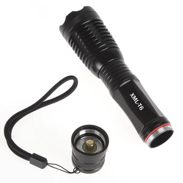 LED Flashlight 3800 lumens 5 Mode cree xml t6 led Torch Zoomable 18650 light lampe torche Powerful Tactical | Лампы и освещение