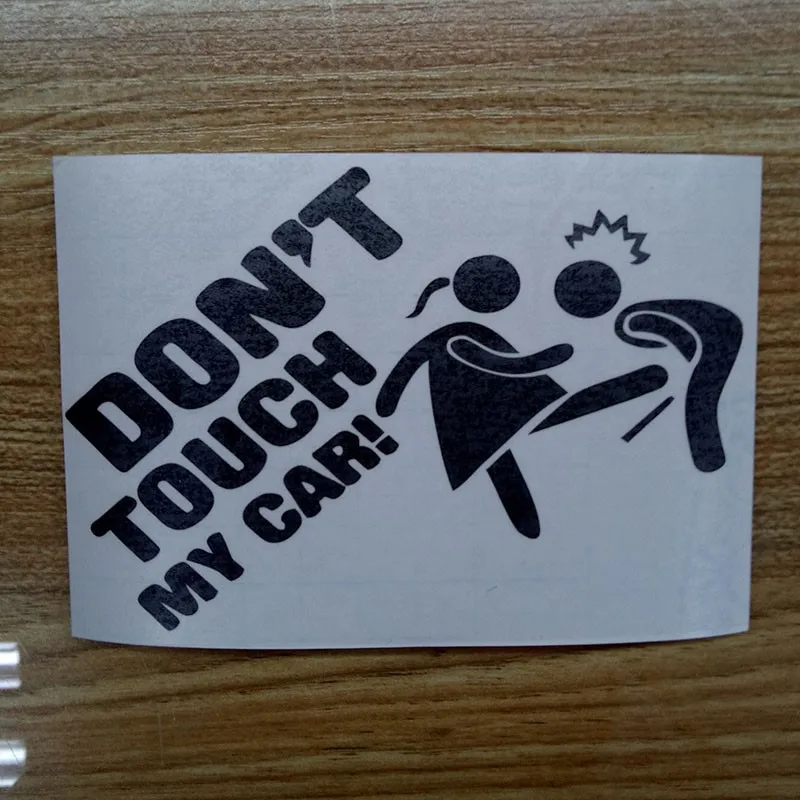Наклейка на заднюю панель с надписью Don't Touch My Car Lady Edition|fun sticker|fun car stickerscar sticker |