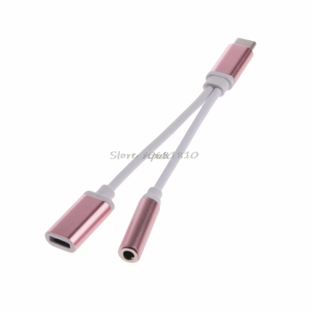 USB Type C к 3 5 мм разъем для наушников аудио разветвитель AUX конвертер адаптер кабель