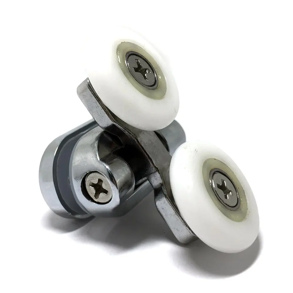 Набор из 8 хромированных душевых дверных роликов 4 верхних и нижних 23 мм