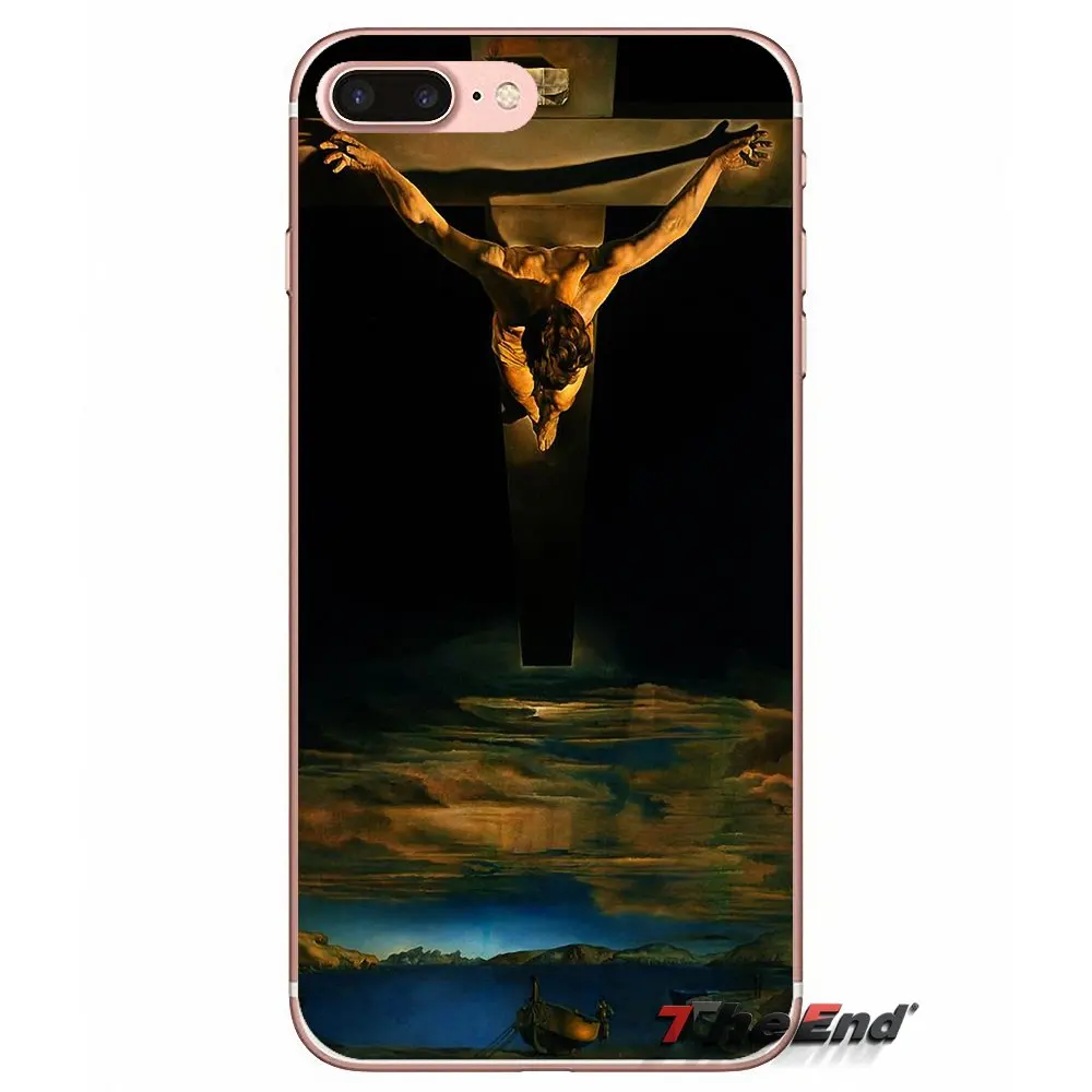 Мягкий ТПУ чехол для iPhone X 4 4S 5 5S 5C SE 6 6S 7 8 Plus Samsung Galaxy J1 J3 J5 J7 A3 A5 2016 2017 salvador dali Famous painter