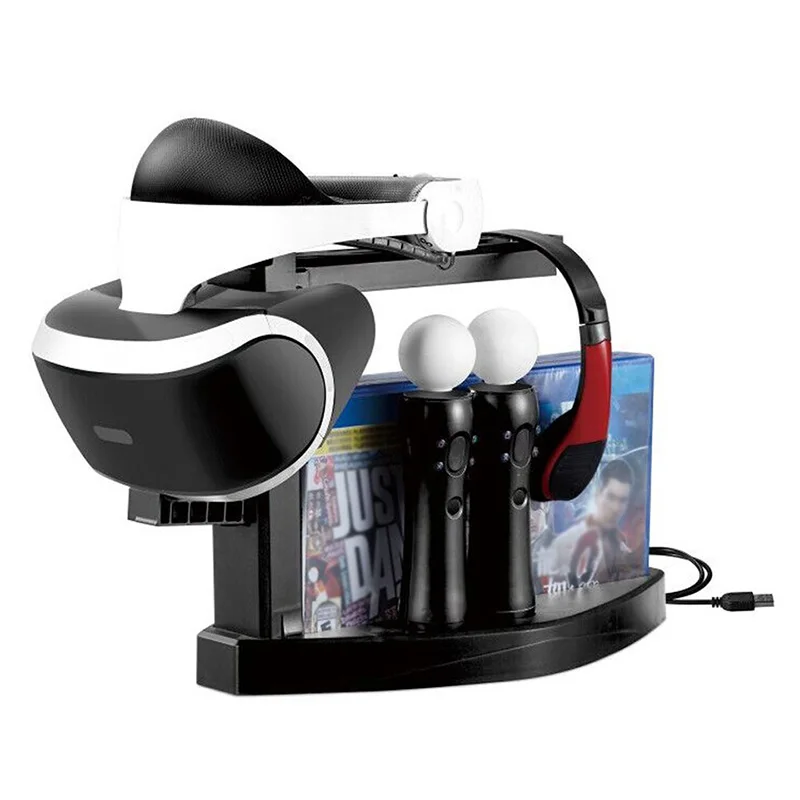 Аксессуары для PS4 держатель очков PS VR двойная зарядная док станция контроллера Move