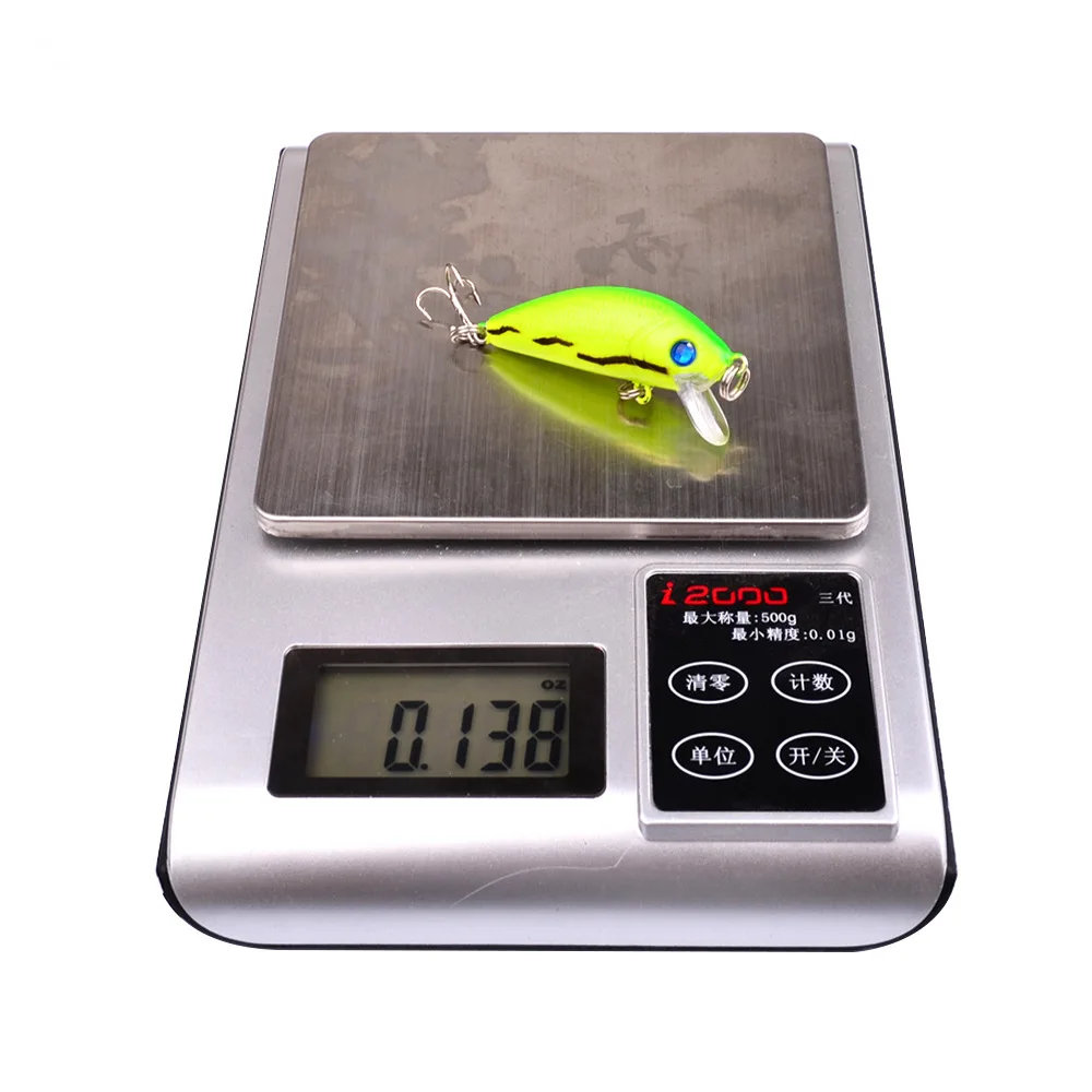 

Colorful Fishing Lure Plastic Hard Bait 50mm/13.6g Rattle Sound Reflective Minnow Bait Artificial Deep Dive Wobbler Lures
