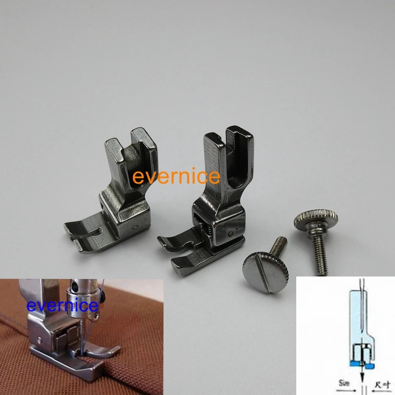 

2 LEFT & RIGHT SIDE EDGE GUIDE COMPENSATING FOOT for JUKI DDL-5550 8300 8500 8700