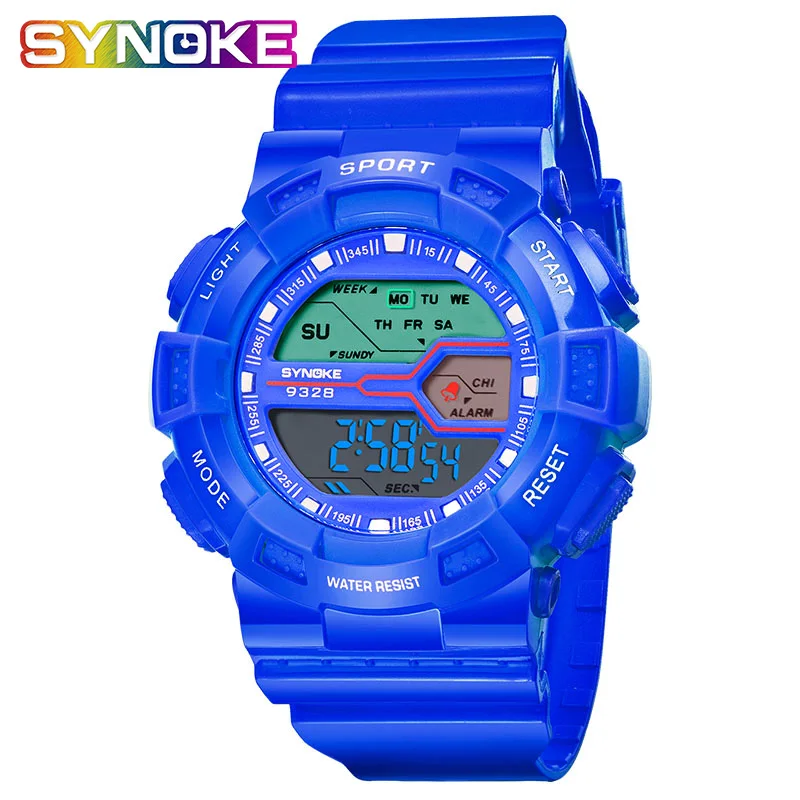Детские электронные цифровые часы SYNOKE многофункциональные водонепроницаемые с