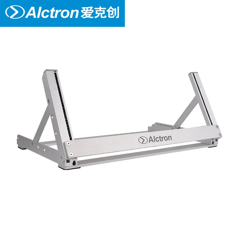 Alctron RS19-4U RS19 серия Качество квасцовый сплав сценический аудио Стойка регулируемый угол складной настольный студийный стеллаж Вставка 4 устройства