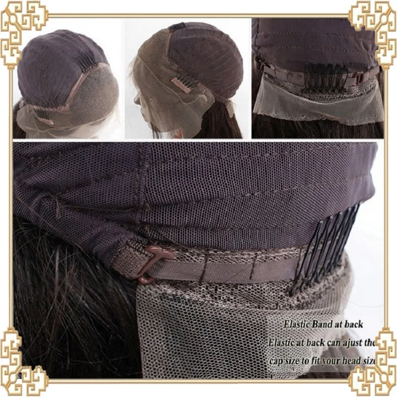 8A Brazilian Virgin Hair Full Lace Human Wigs for Black Women Bond Hairr Products Front | Шиньоны и парики