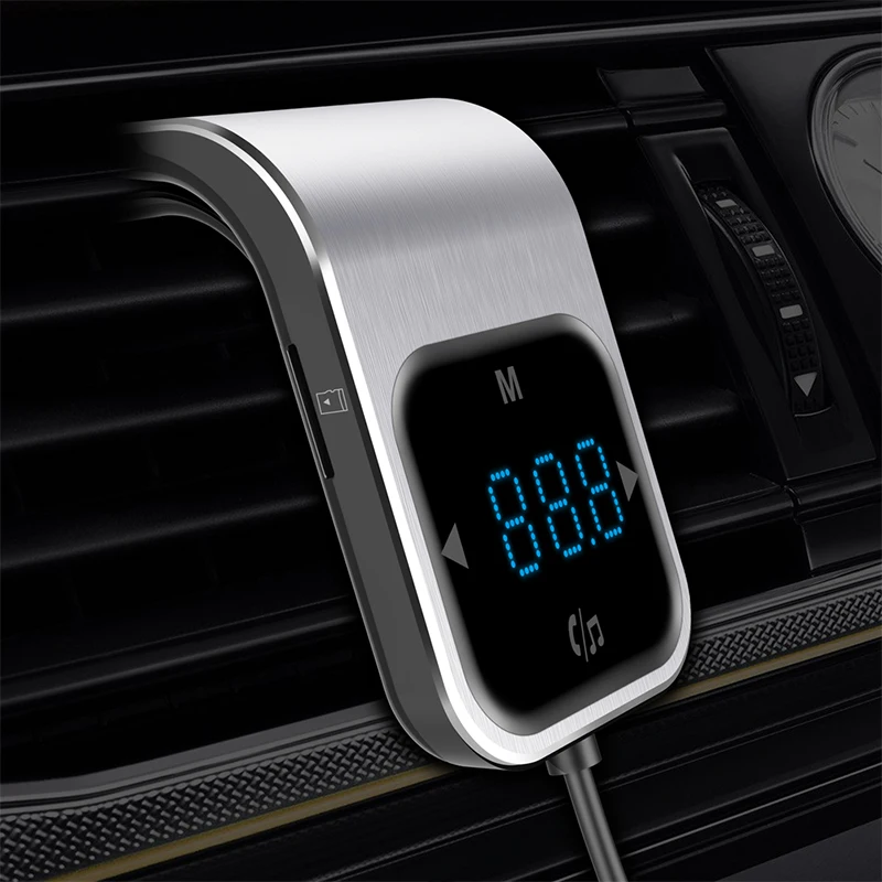 Автомобильный MP3-плеер с сенсорной кнопкой CDEN, Bluetooth, автомобильный fm-передатчик, двойное зарядное устройство USB, TF карта, музыкальный плеер, автомобильный аудио телефон с громкой связью
