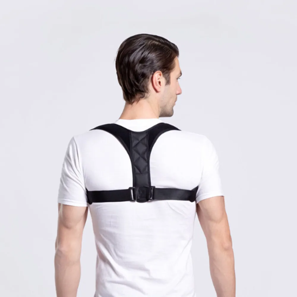 

Adjustable Back Posture Corrector Clavicle Spine Back Shoulder Lumbar Brace Support Belt Posture Correction Prevents Slouching