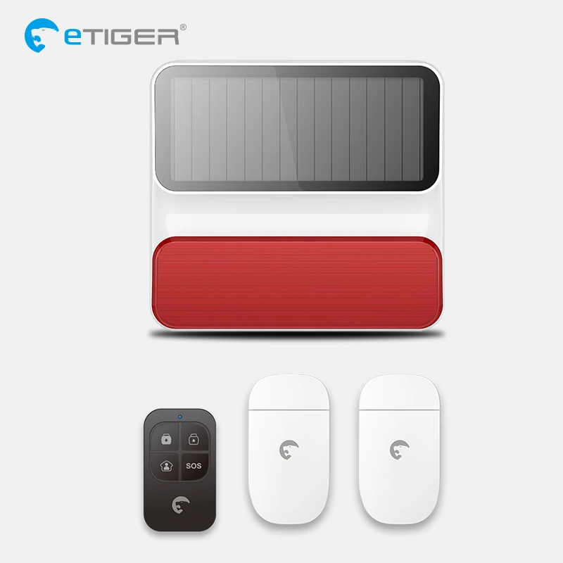

Wireless Alarm Outdoor Waterproof Solar Alarm Siren For Etiger Home Security Alarm System