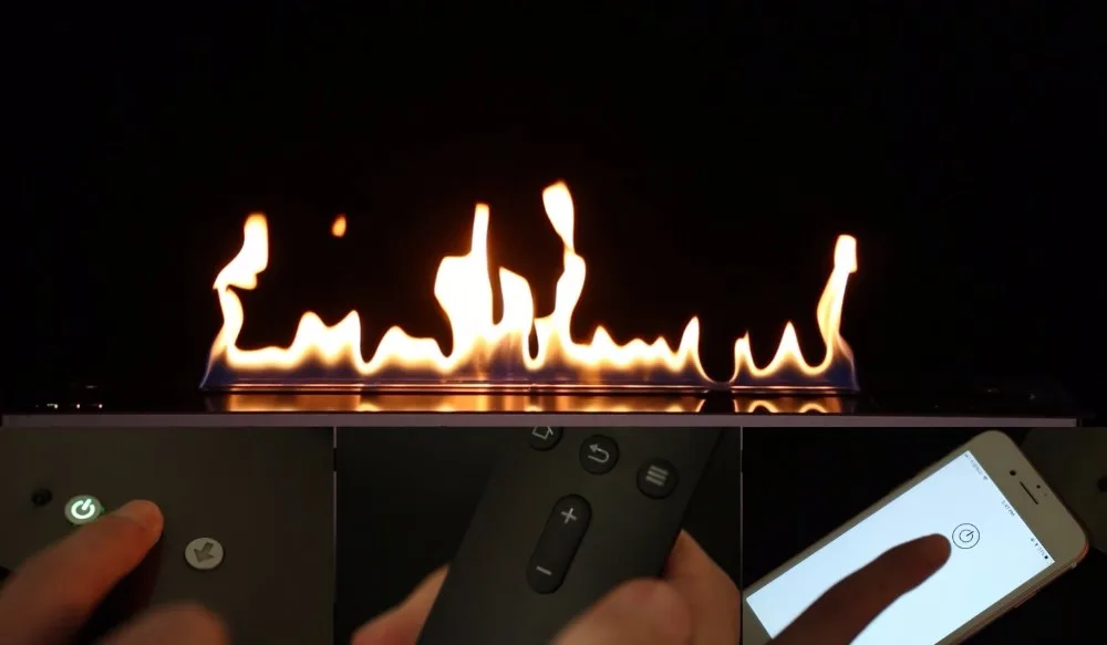 Inno Live fire 60 дюймов caminetto bioetanolo с пультом дистанционного управления wifi |