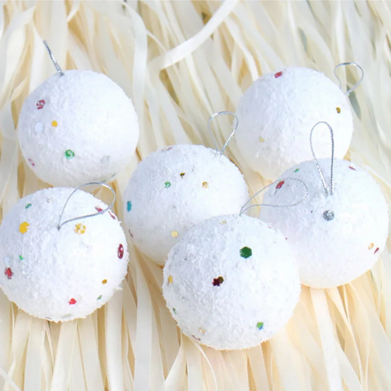 12 шт. Рождественский снежный шар шары украшения для дома и деревьев диаметр 4 см