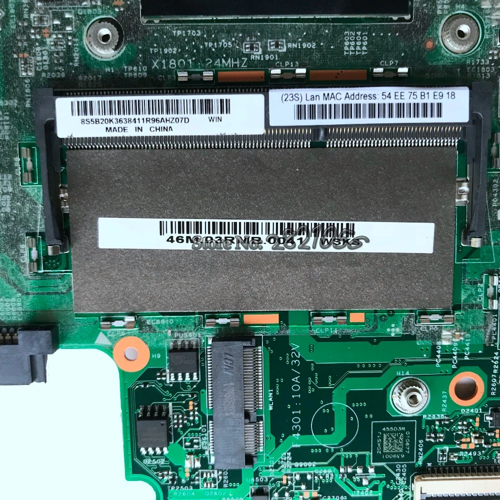 Материнская плата Nokotion 5B20K36384 МБ для ноутбука LENOVO YOGA 500 14ISK FLEX 3 1480 со стандартным