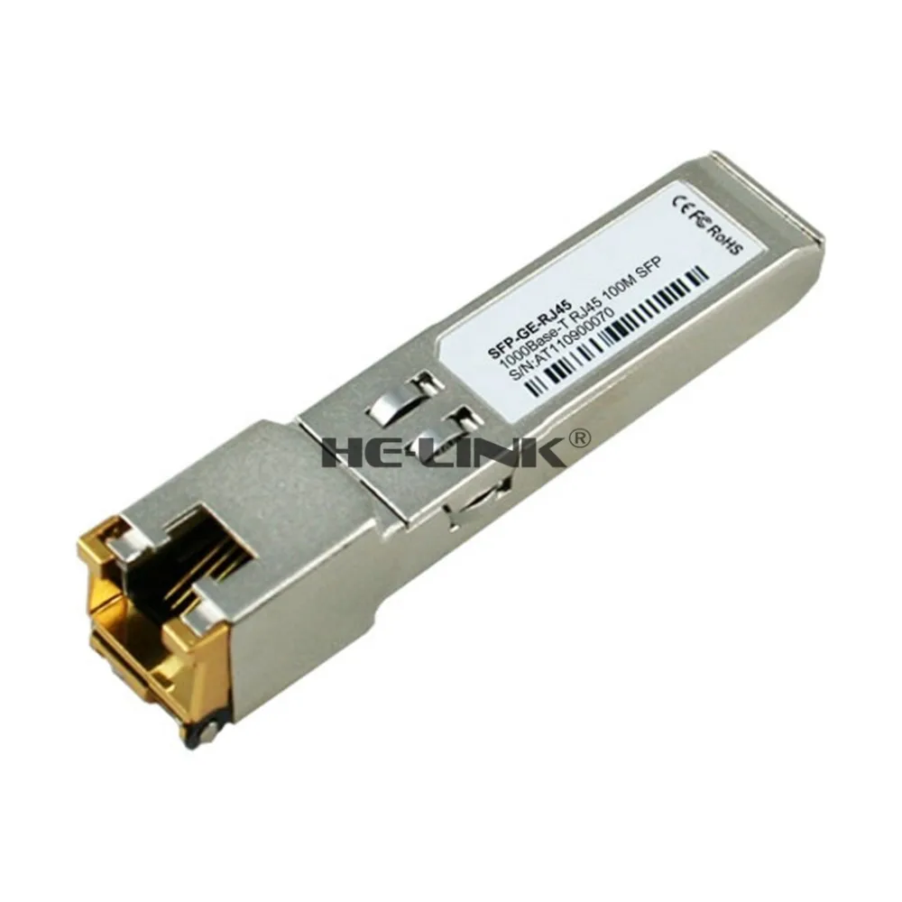 SFP-GE-RJ45-1000Base-T Gigabit Ethernet SFP RJ45 100 м (совместим с ZTE) | Мобильные телефоны и аксессуары