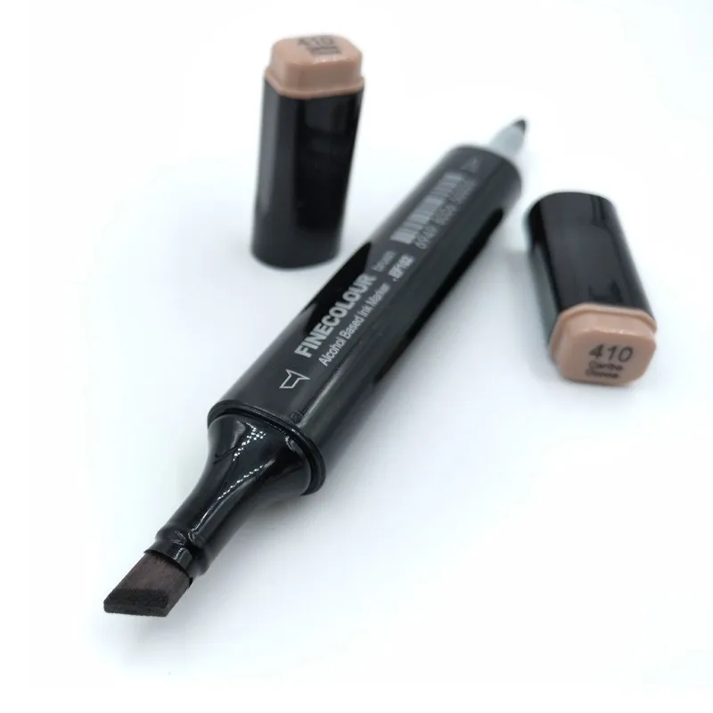 Двусторонние маркеры Finecolour EF102 12/24/36 цветов манги тонкие тона эскиз графический