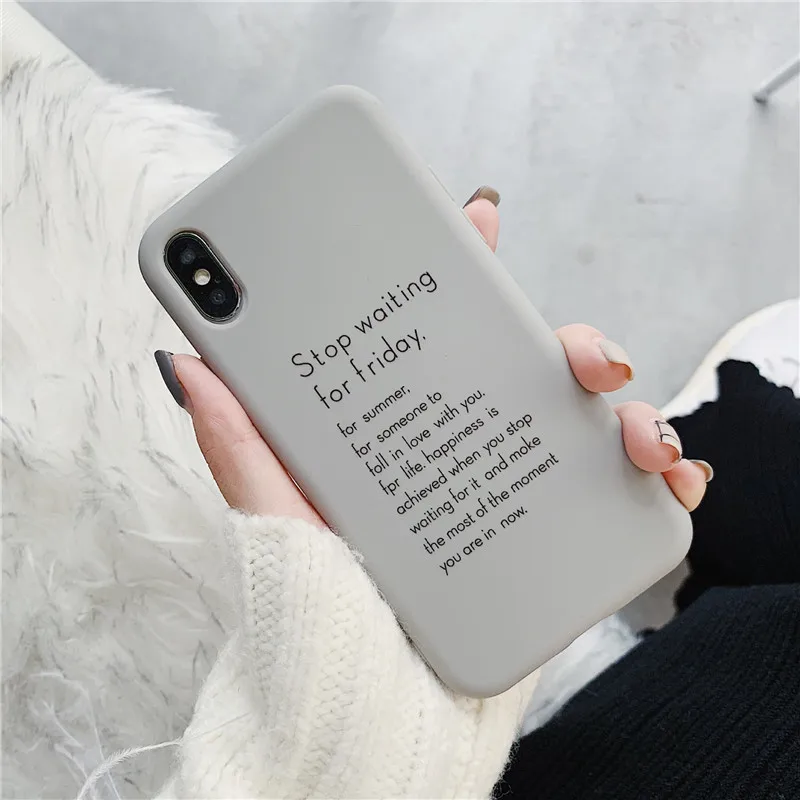 Мягкий силиконовый чехол GYKZ с забавными надписями для iPhone X XR XS MAX 7 8 6 6s Plus