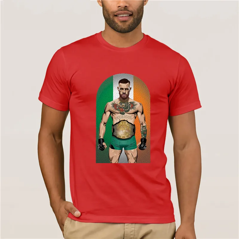 Мужская футболка бренд Conor Mcgregor забавная витражная серия McGregor крутая модная