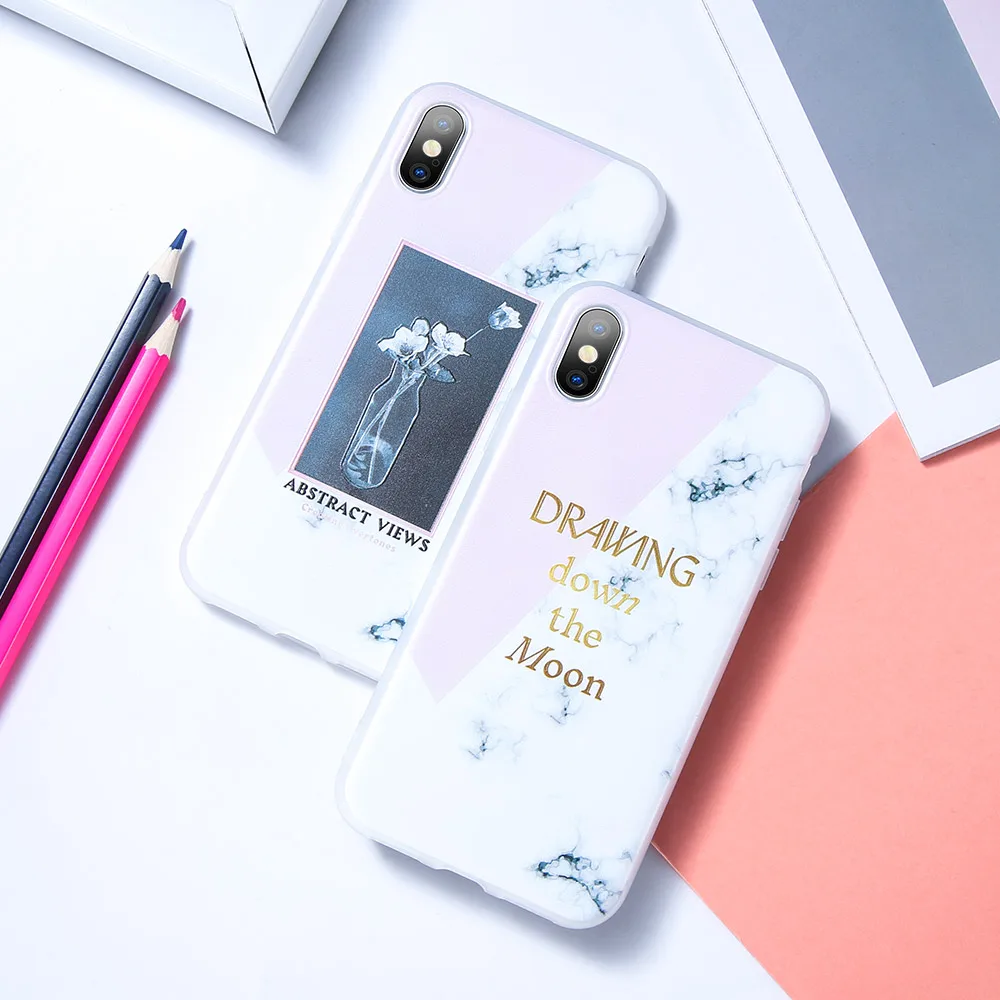 KISSCASE мраморные чехлы для телефонов iPhone 7 8 6s 6 Plus чехол из мягкого ТПУ X XR XS Max 5S SE с