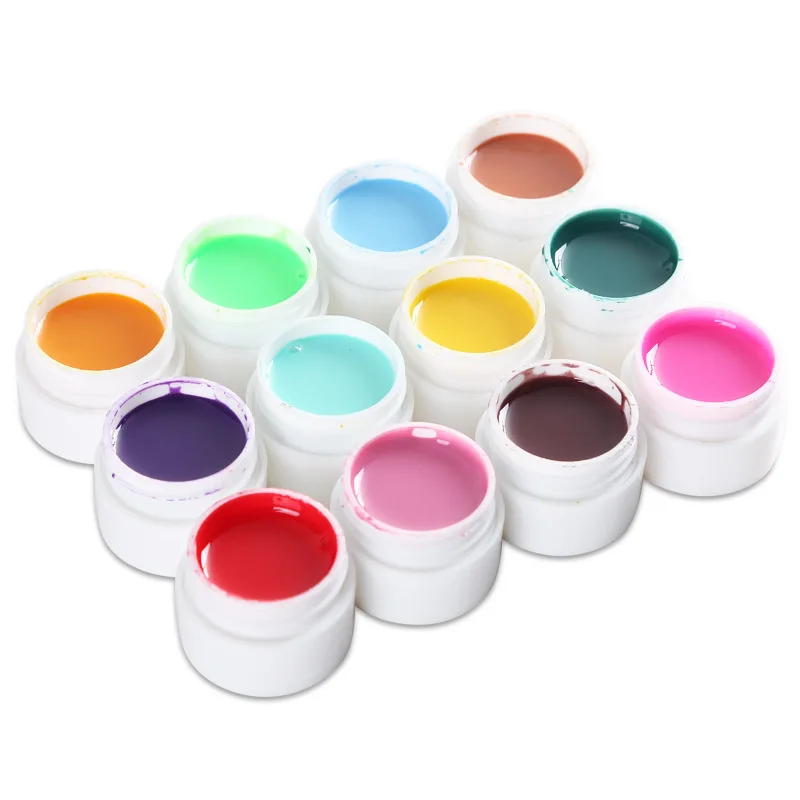36 Solid color 5 мл УФ гель DIY украшения для ногтей Советы Цвет маникюр лак расширение |